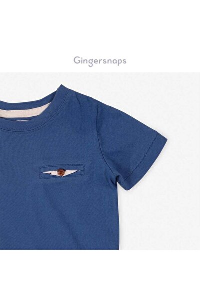 Gingersnaps Boys Solid Pocket T-Shirt
