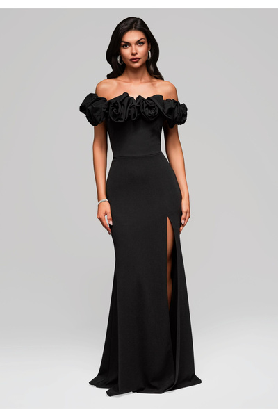 OMBRE Βραδινό φόρεμα - μαύρο LA-OM-DLR178