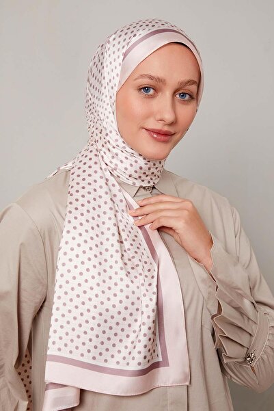 Levidor Toz Pembe Halkalı Benek Desen Angel Şal