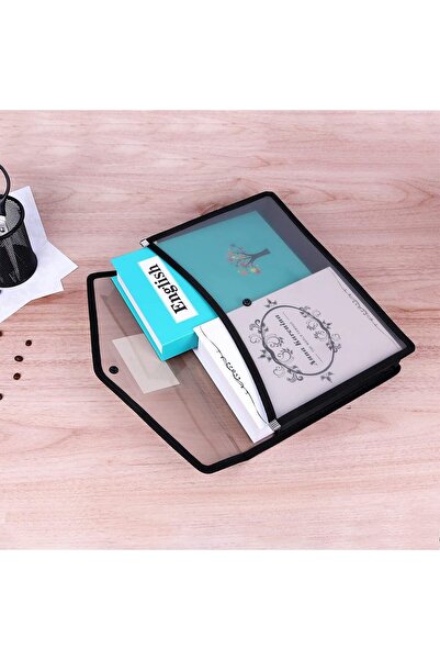 Blythornix A4 Size Expanding File Folders with Snap Closure, Document Bag, Mesh Pockets Organizer, File Jackets