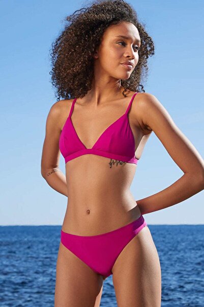 Etam Solid Triangle Swim Top