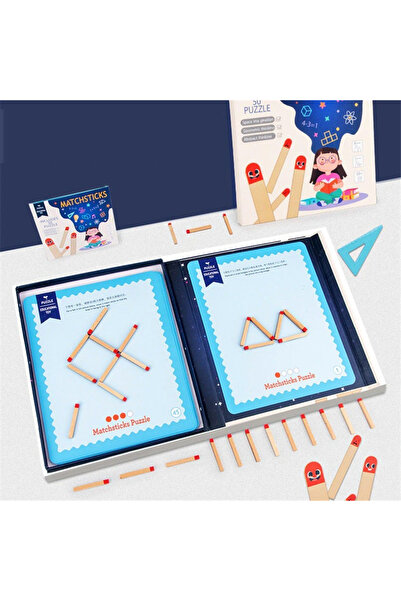 Krista Joc de logică și matematică Montessori - Bețișoare magnetice de chibrit