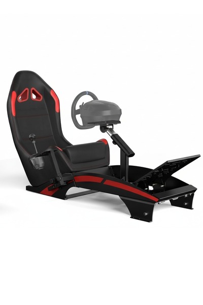 FlashHawk قمرة قيادة محاكاة سباقات مع مقعد ألعاب لـ Logitech G29 G920 G923 وThrustmaster T300RS TS-PC TS-XW