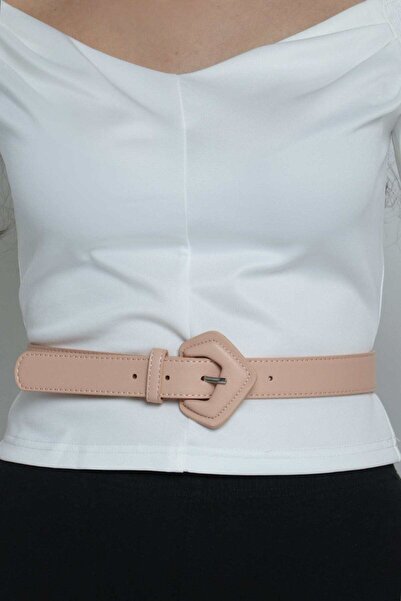 mica Leather Women's Belt with Small Buckle
