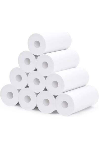 varioshop set de 10 role de hârtie termică albă (57 mm x 4,5 m)