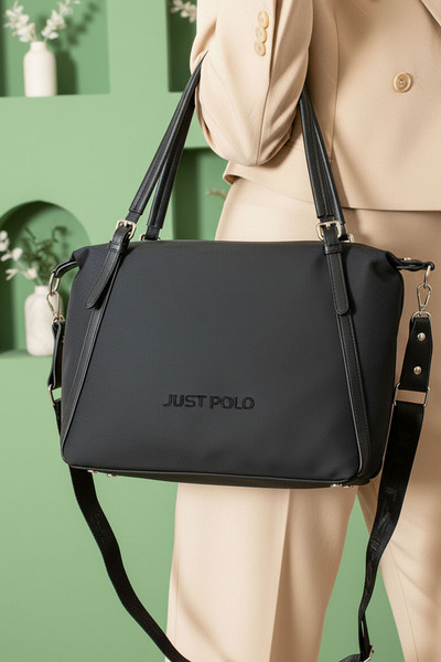 Just Polo Women's 4-Compartment Large Size Sports Long Strap Hand & Shoulder Bag (32X27 cm)