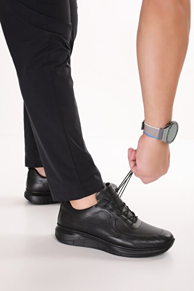 Gondol Чоловічі легкі зручні повсякденні туфлі af.3659 Чорні