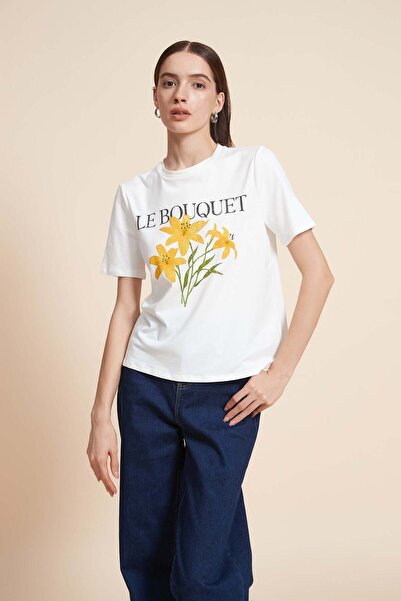 Yola Plain Printed Short Sleeve T-Shirt