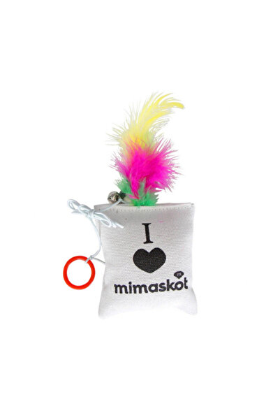 Eastland Furry Plush Pillow Cat Toy with Bell 8X9Cm