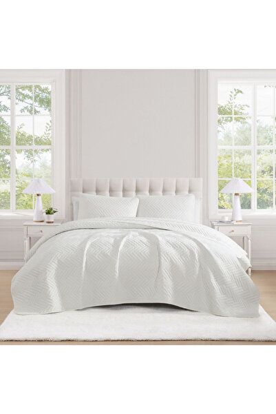 TNC 3-Piece Modern Style Premium Quality Embossed King Quilt Set
