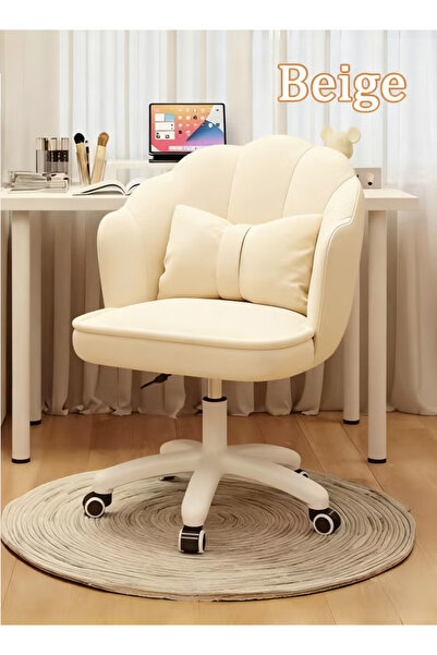 GENERAL Vanity Chair Office Chair with Back, Height Adjustable for Bedroom Living Room