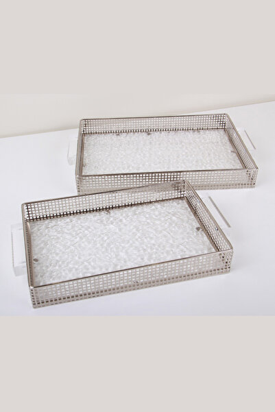 Generic A set of versatile serving trays with a sophisticated and elegant design.