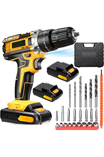 WAKYME 48V Cordless Drill, 3/8 Inch Power Drill Set with Lithium Ion Battery,...