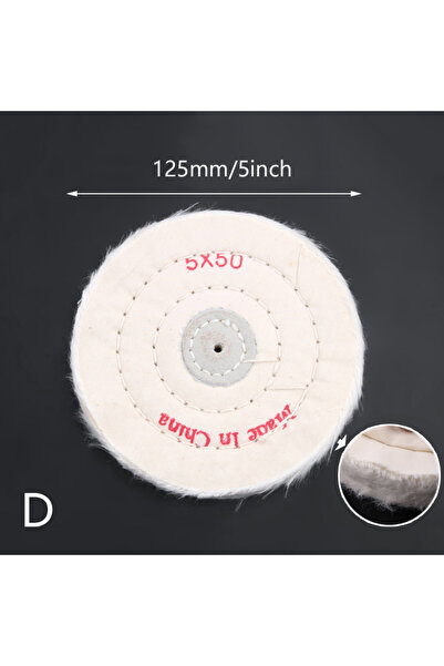 Choice4 عجلات تلميع بقطر 125 مم (3/4/5/6/7/8 بوصة) مع قطعة قماش قطن ناعمة، من...