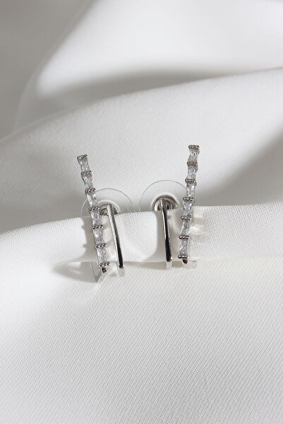 LA PERRY ACCESSORIES حذاء باجيت زوركون تايلاندي فضي مكون من قطعتين