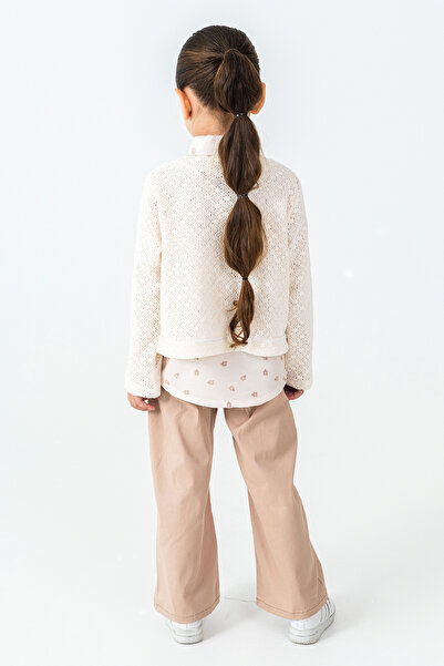 kinderos Girl's 3-Piece Set with Tie Collar - 26K 4499