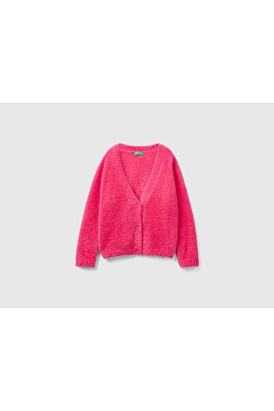United Colors of Benetton Girls Button-Front Long-Sleeve Cardigan