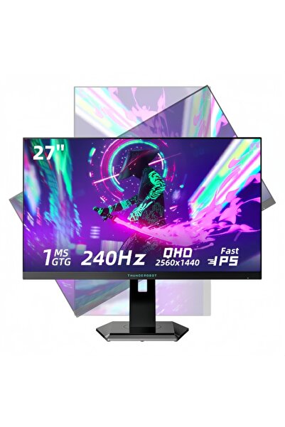 THUNDEROBOT 27-inch QHD 2560x1440 240Hz Gaming Monitor with Fast IPS,1ms GTG Response,HDR10,450 Peak Brightness