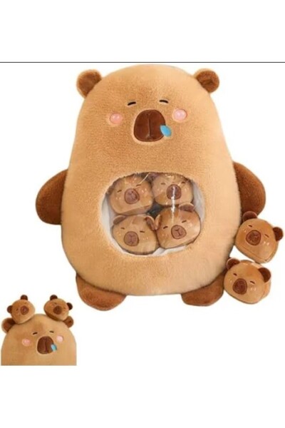 Virtual Trend Set Capibara with 6 Babies, Brown, 50 cm