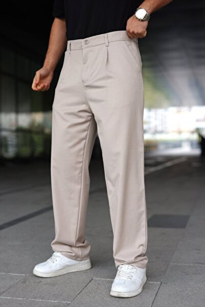 JANES Men's Elastic Waist Baggy Pants