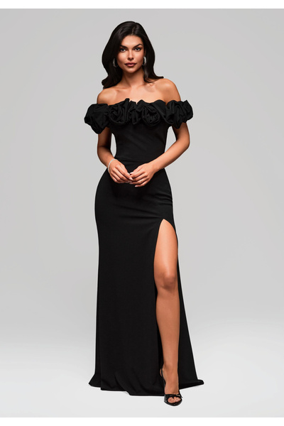 OMBRE Evening dress - black LA-OM-DLR178