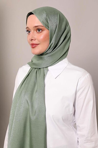 Levidor Mint Yeşili Simli Bodrum Şal