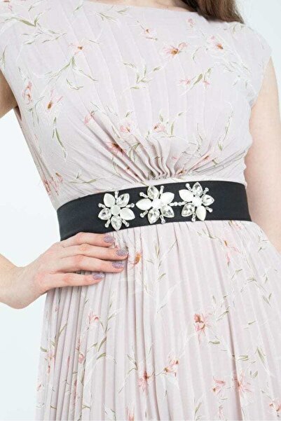 Nichii Wide Belt with 3 Flowers