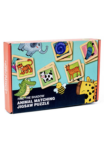 Krista Joc de potrivire Găsește umbra animalului - Puzzle de potrivire a anim...