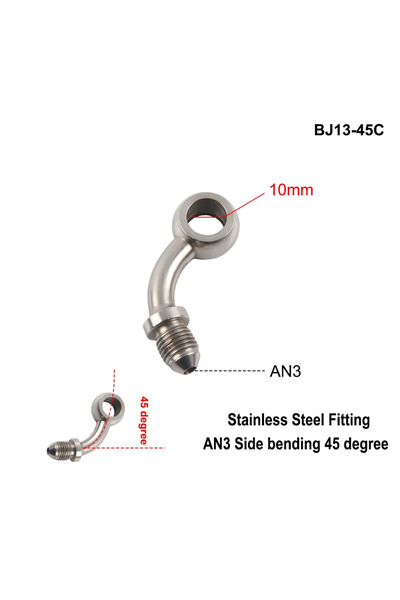 Choice17 BJ13-45C AN3 Motorcycle Motor Bike Hydraulic Brake Oil Hose Line Ban...