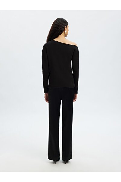 SELECTED Off Shoulder Top Langarm