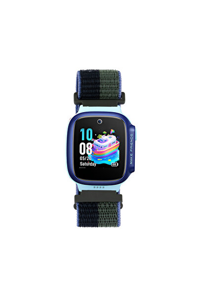 UnDePlus Huawei Watch GT5 Pro 42mm 18mm Kordon Hasır Band Çocuklar Siyah-Yeşil