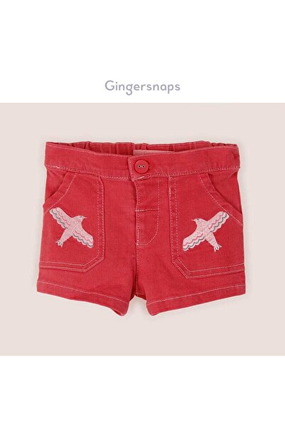 Gingersnaps Girls Embroidered Denim Shorts with Pockets