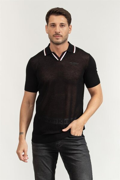 Karl Lagerfeld Erkek Polo Yaka Triko