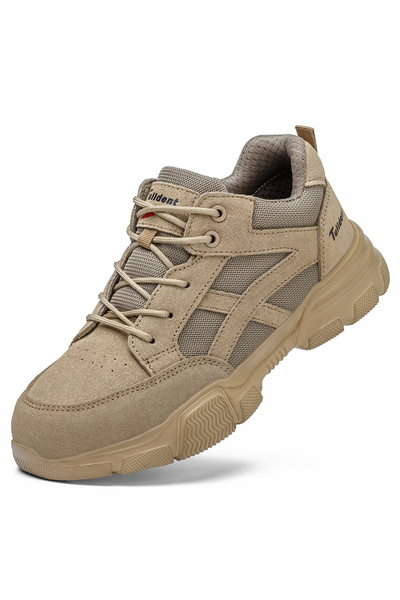 Choice أحذية أمان عازلة 10 كيلو فولت للرجال مقاومة للكسر وقابلة للتهوية، أحذية عمل لحام كهربائية، لون كاكي 43