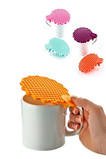 Qlüx Kupafix Mug Cup Cover Latched Silicone Heat Protector Anti-Dust