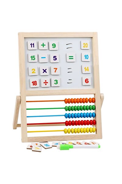 Toybox Double Sided Wooden Art Easel for Kids,Magnetic Whiteboard and Chalkbo...