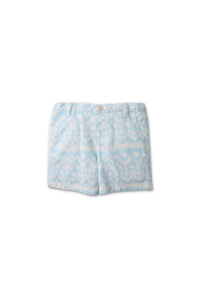Gingersnaps Printed Blue Boy'S Shorts with Pockets