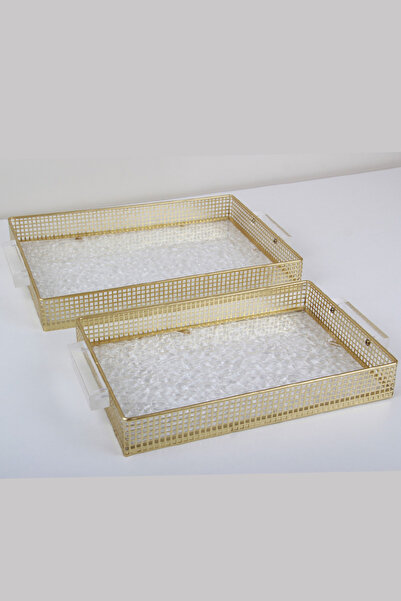 Generic A set of versatile serving trays with a sophisticated and elegant design.