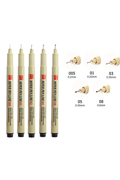 Choice مجموعة من 5 قطع من أقلام تحديد المانجا، قلم إبرة، قلم خطاف يدوي، أقلام...