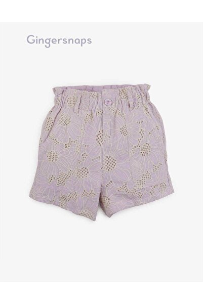 Gingersnaps Girls Lined Crochet Shorts