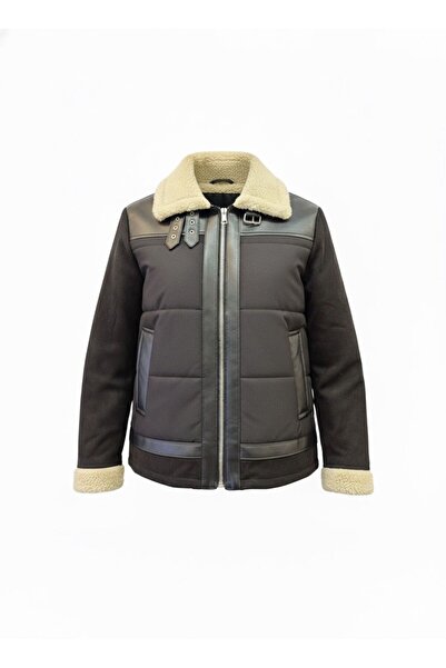 AFYON PASTEL Kürk Yakalı Kapitone Mont