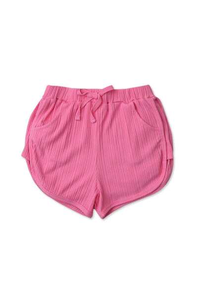 Gingersnaps Girls Solid Side-Pocket Shorts