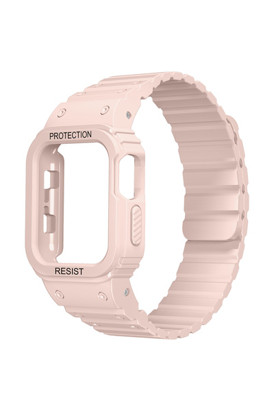 UnDePlus ساعة أبل 10/11 سلسلة 46 ملم مع حزام سيليكون مع واقي حماية للشاشة 142