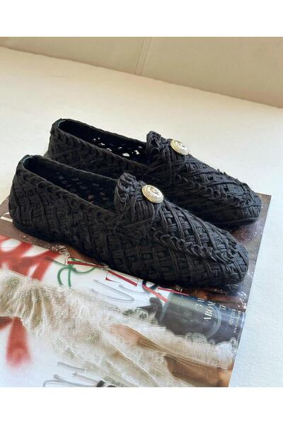 Zuum Pantofi de damă tricotat Polyan - Negru