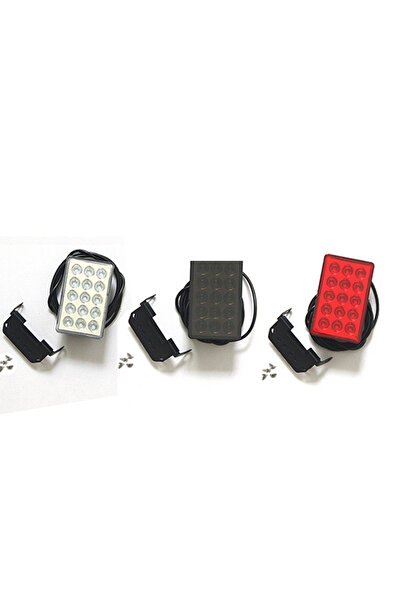 Choice slow flash and flash black shell rectangle New Strobe F1 Style Led Brake Pilot Lights For Car Motorc