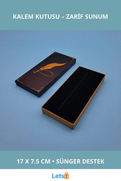 Letsii علبة أقلام هدايا عالية الجودة بتصميم ريشة 17 سم