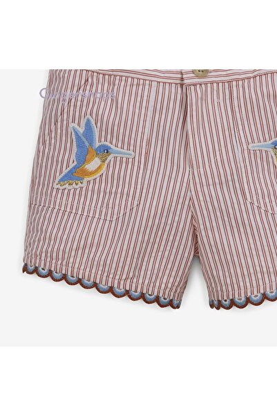 Gingersnaps Girls Striped Long Shorts