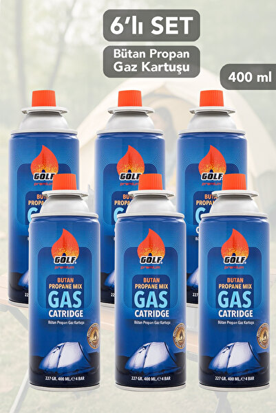 Meleni Home 6 Adet Bütan Propan Gaz Kartuşu - Valfli Kartuş Kamp Ocağı Gazı 2...