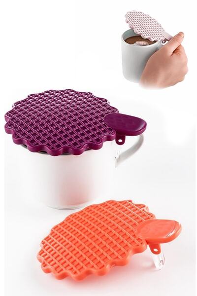 Qlüx Kupafix Mug Cup Cover Latched Silicone Heat Protector Anti-Dust
