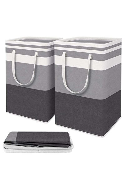 Generic 2 Pack Laundry Basket, Collapsible Laundry Bag with Easy Carry Handles, Freestanding Laundry